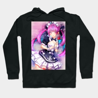 Minato Aqua Anime Watercolor Hoodie